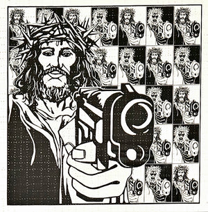 GANGSTA JESUS BLOTTER PRINT