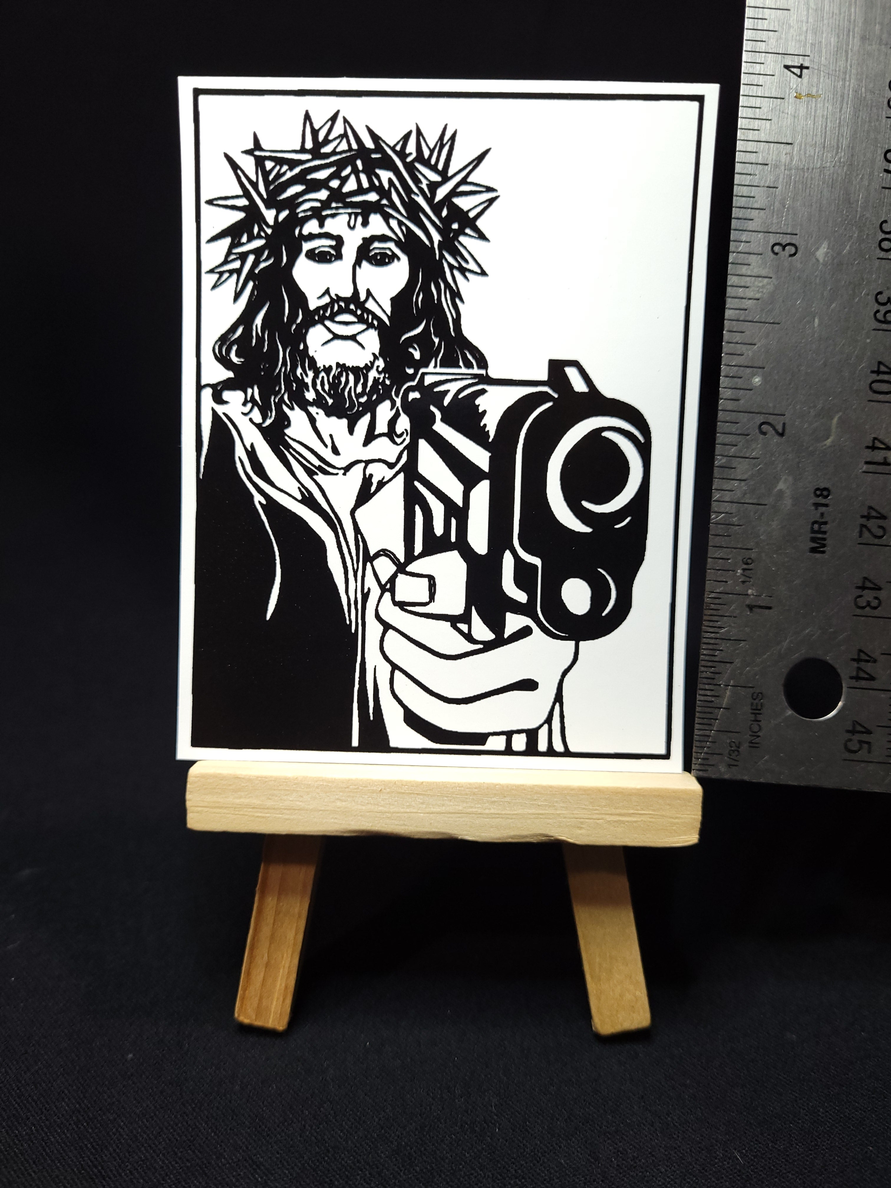 GANGSTA JESUS sticker