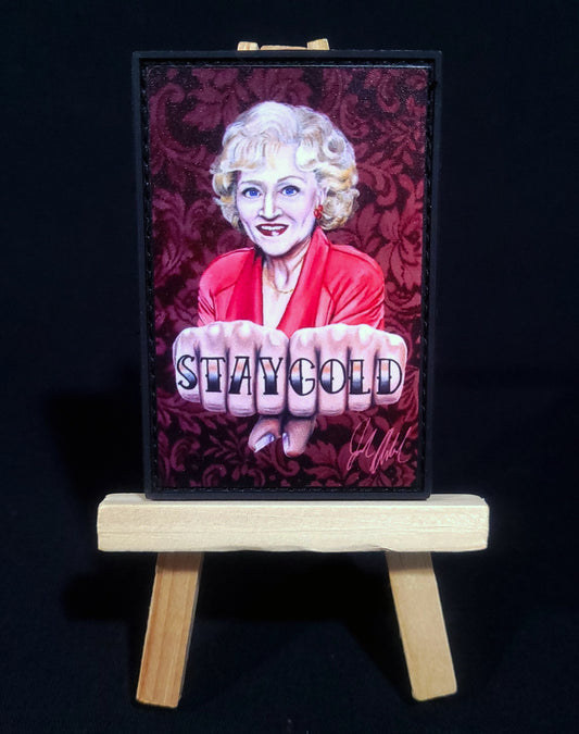 Betty White STAY GOLD patch