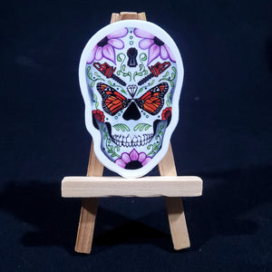 DAY OF THE DEAD MONARCH BUTTERFLY sticker