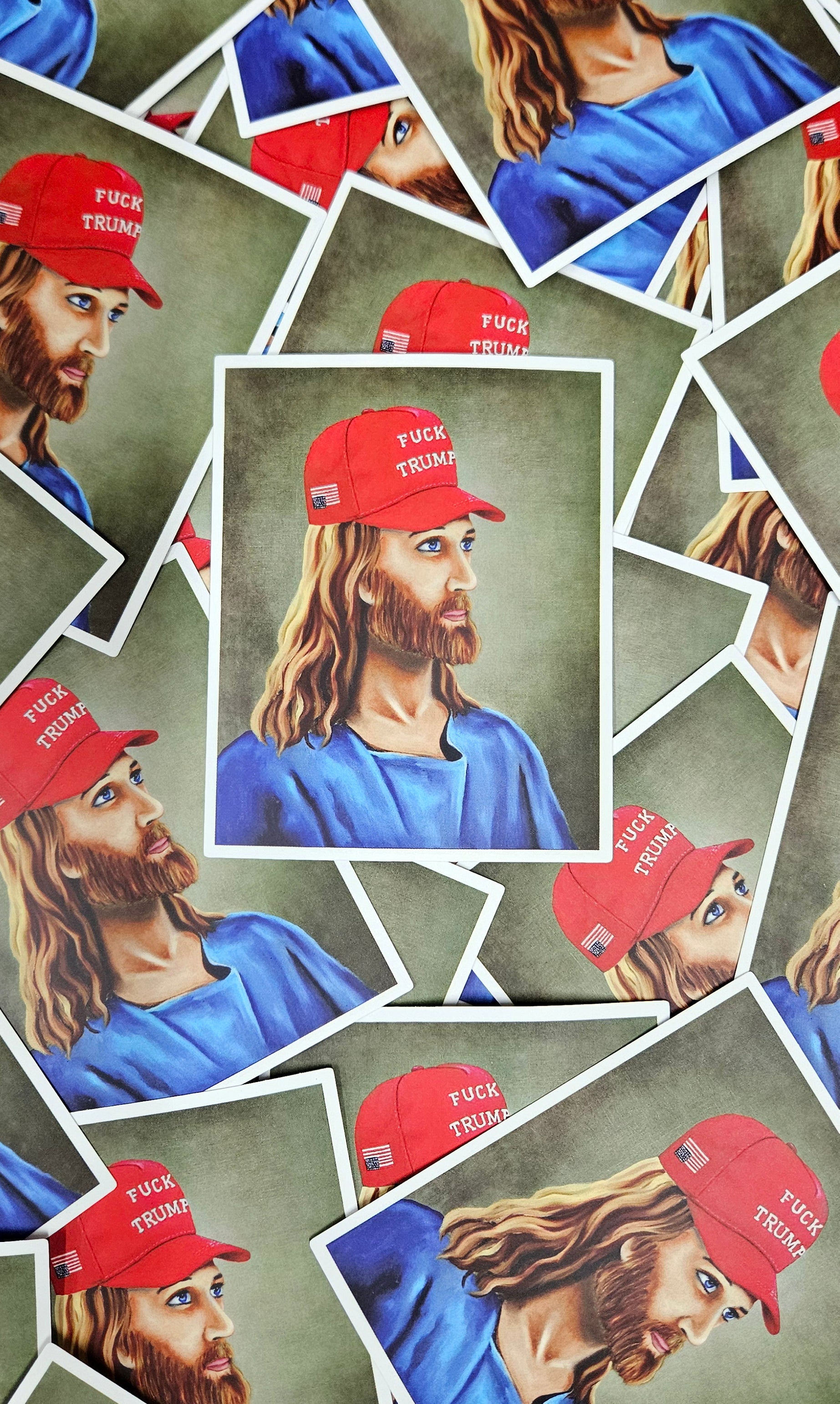 JESUS FUCK TRUMP sticker
