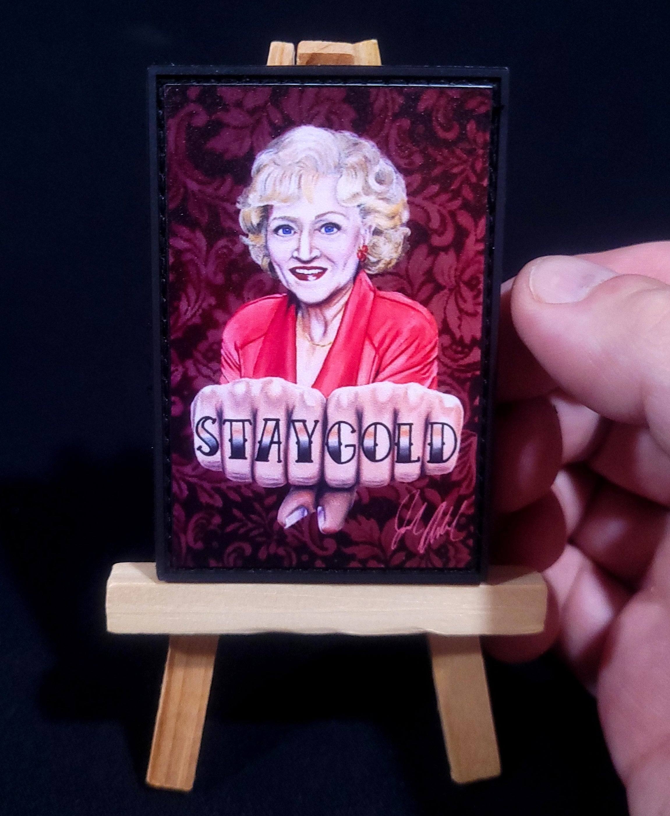 Betty White STAY GOLD patch